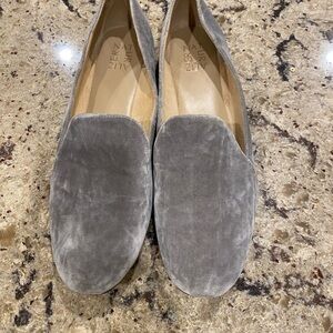 Naturalizer Gray Velvet Slip-On Flats
